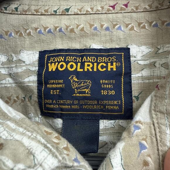 Lot Of 3 XL SwordFish Themed VTG John Rich & Bros Woolrich Men's XL Button Down. - Picture 2 of 9